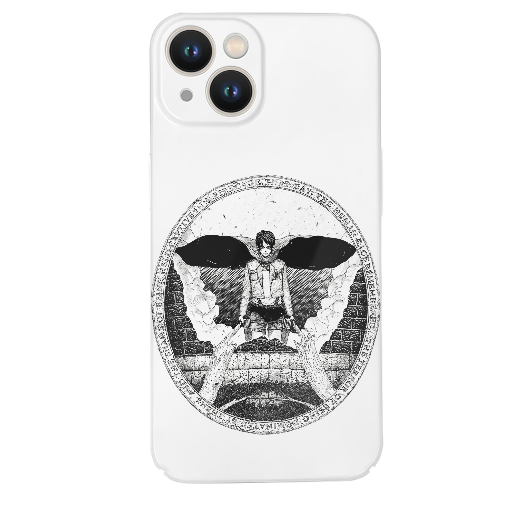 （画像用） 進撃の巨人 エレン･イェーガー Attack on Titan Eren Jäger 【iPhone 14シリーズ対応】ハードケース